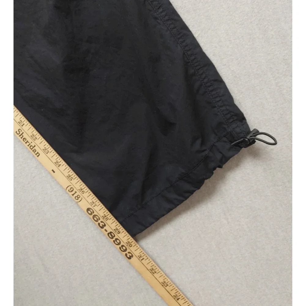 Aeropostale Parachute Cargo Pants Women XS Black Y2K Gorpcore Utility Streetwear